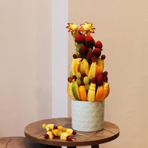 Cut Fruit Vase Arrangement