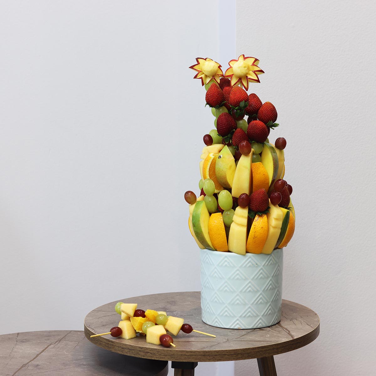 Cut Fruit Vase Arrangement - Image 2