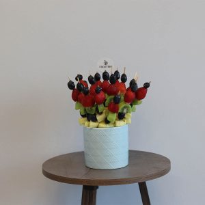 Berries-Kiwi Cut Fruit Vase