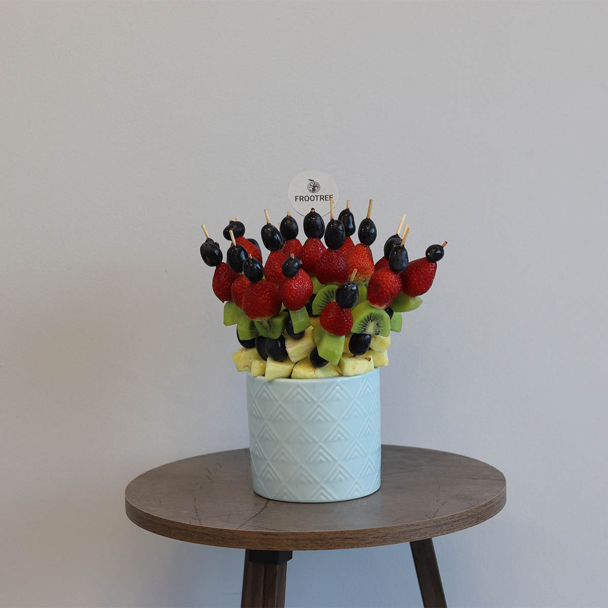 Berries-Kiwi Cut Fruit Vase