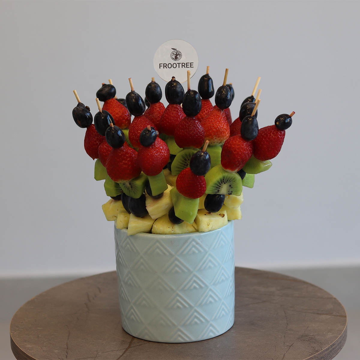 Berries-Kiwi Cut Fruit Vase - Image 2