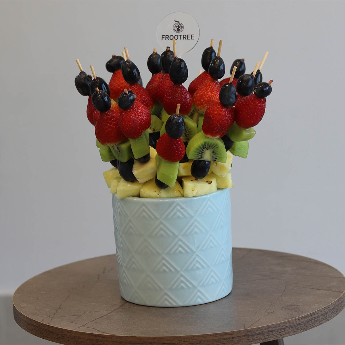 Berries-Kiwi Cut Fruit Vase - Image 4
