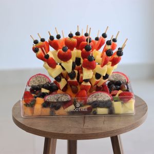 Skewers Cut Fruit Tray