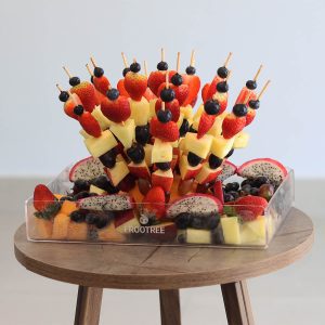 Skewers Cut Fruit Tray
