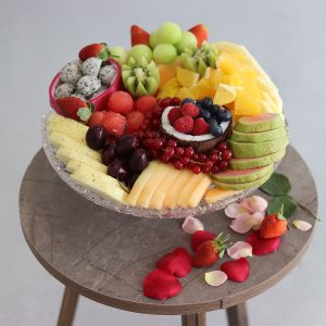 Coconut-Dragon Cut Fruit Platter