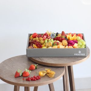 Pomegranate and Grapes Cut Fruit Tray