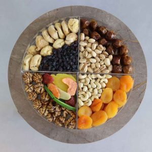 Dates and Nuts Round Box