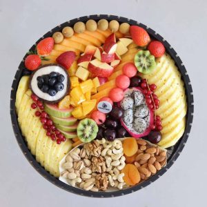 Coconut and Nuts Round Platter