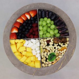 Mix Cut Fruits and Nuts Round Box