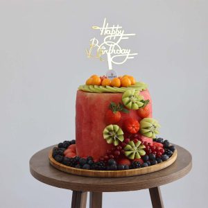 Happy Birthday Water Melon Cake