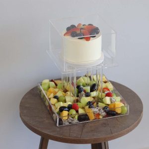 Fruit Cake and Fruit mix Stand