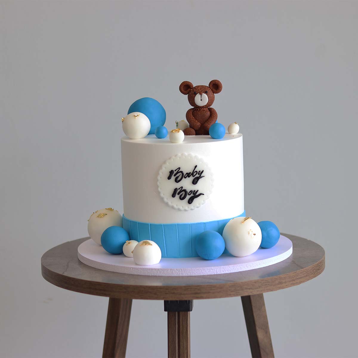 Baby Boy Fondant Cake