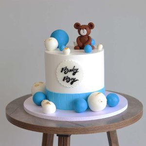 Baby Boy Fondant Cake