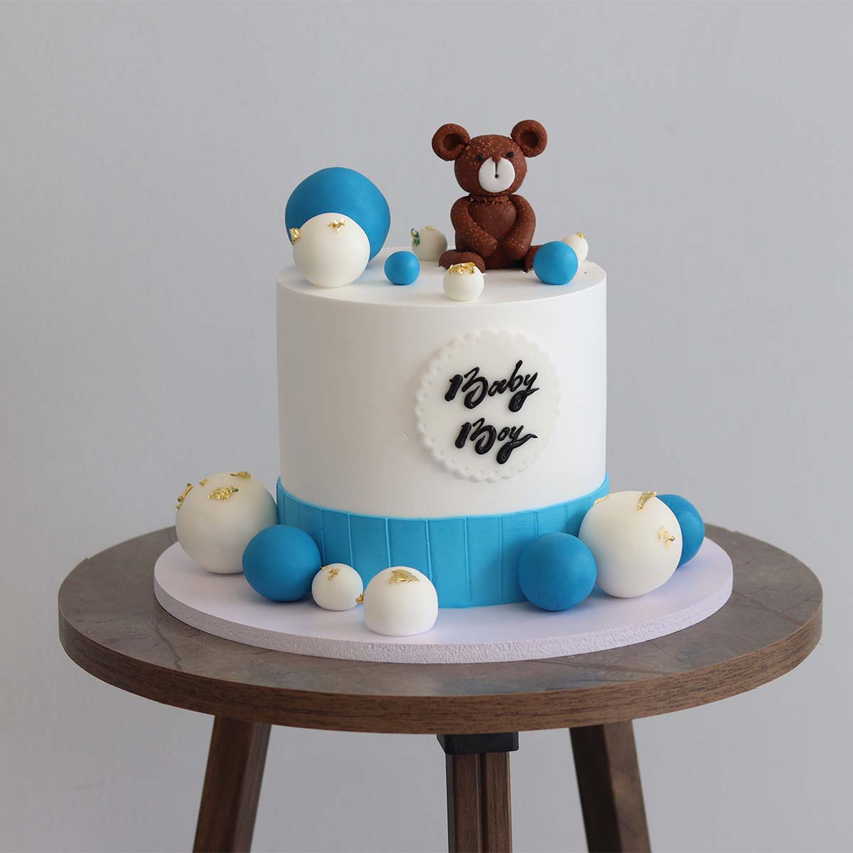 Baby Boy Fondant Cake - Image 3