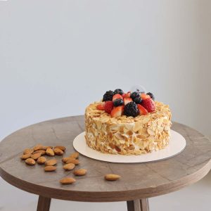 Almond Berries Cake