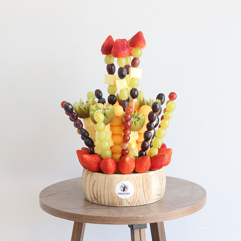 Berries and Grapes Skewers Vase
