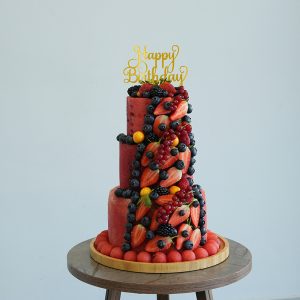 Beautiful 3 Tier Watermelon Cake