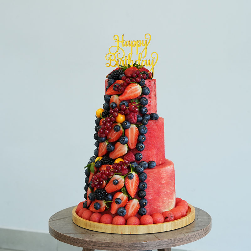 Beautiful 3 Tier Watermelon Cake - Image 3