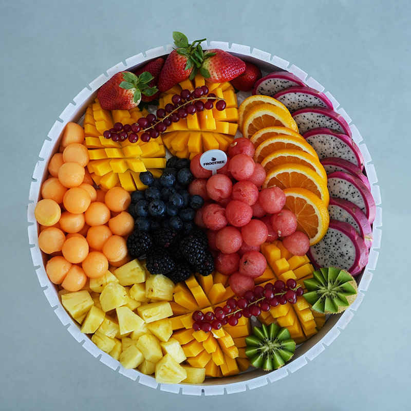 Orange and Dragon Fruit Platter