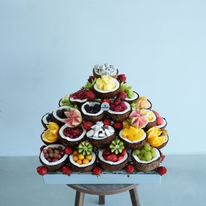 Step By Step Berries in Coconut Cup