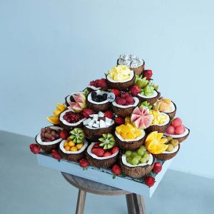 Step By Step Berries in Coconut Cup