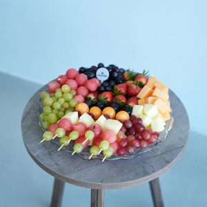 Skewers Cut Fruit Platter