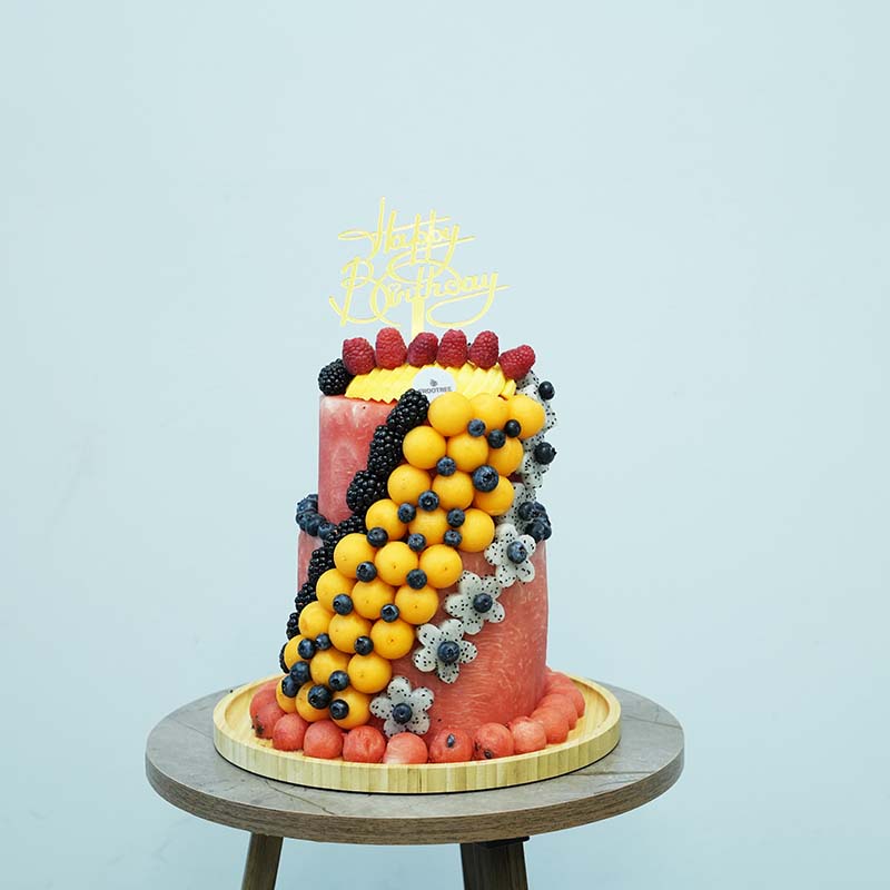 Melons and Berries water melon cake