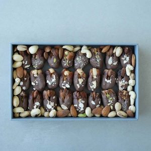 Nuts And Dates Chocolate Rectangle Box