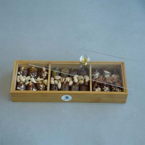 Nuts And Dates Chocolate Wooden Box