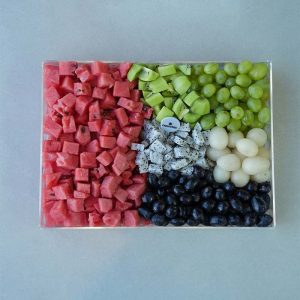 UAE Flag Cut Fruits Tray