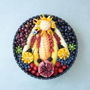 Colorful Cut Fruits platter