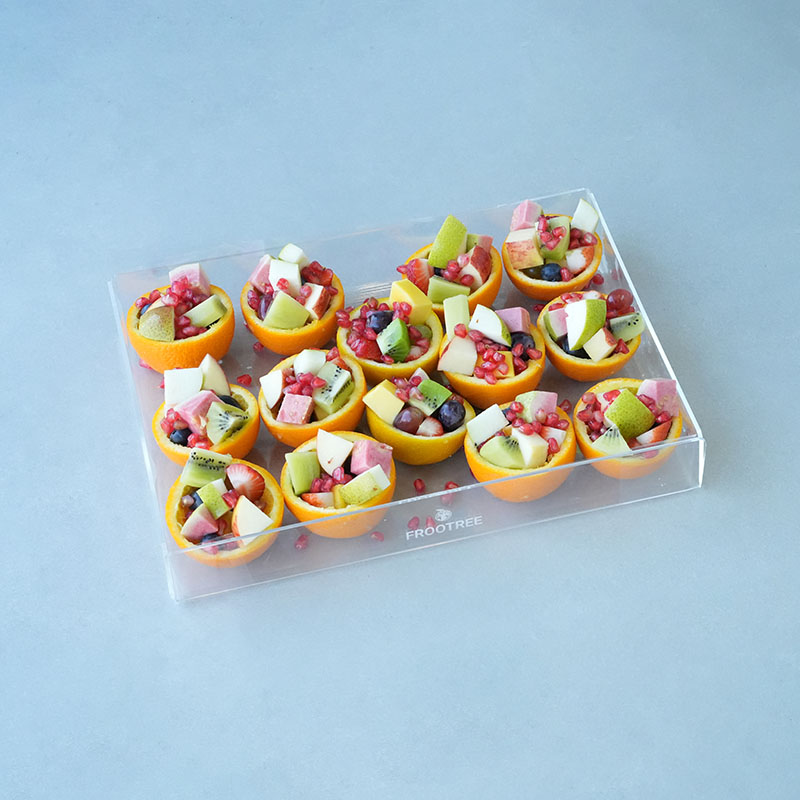 Orange Cups Cut Fruit Tray
