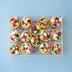 Orange Cups Cut Fruit Tray