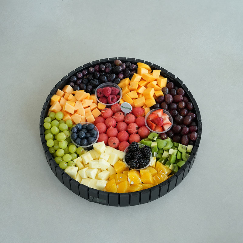 Cubes and Cut Fruit Platter - Image 2