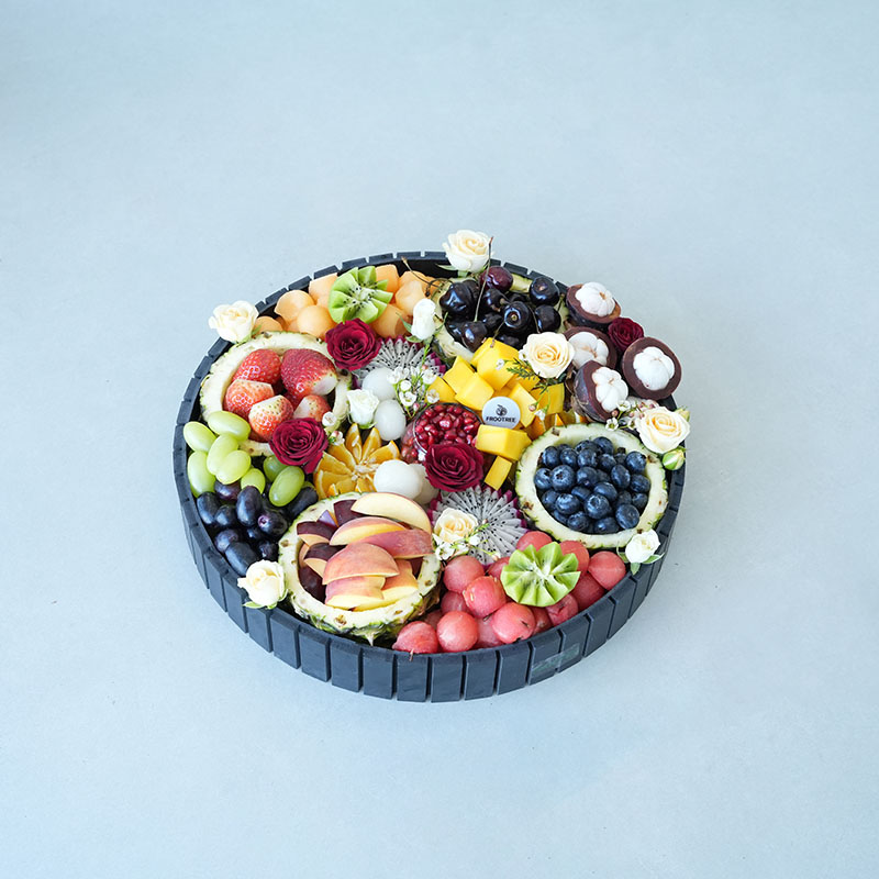 Exotic Berries in Pineapple Cup Platter