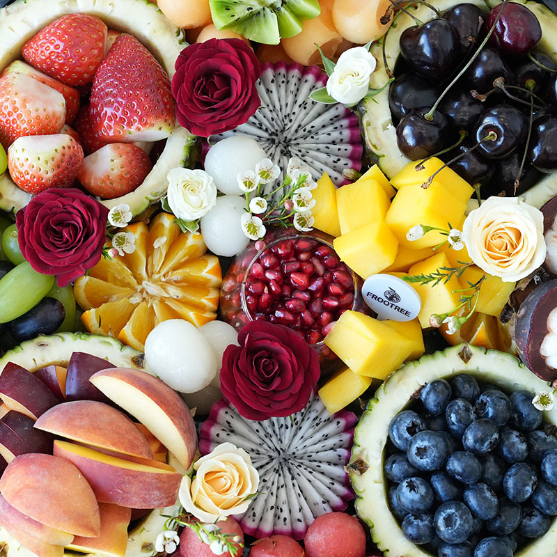 Exotic Berries in Pineapple Cup Platter - Image 2