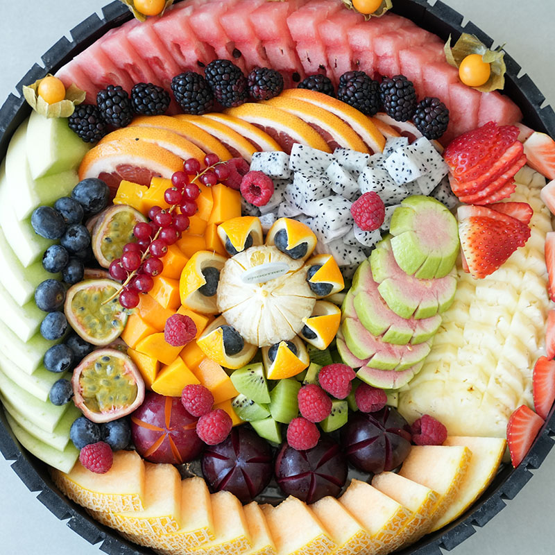 Round Slice Fruits Platter