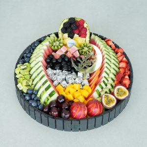 Water melon and Berries in Pineapple Cup Platter