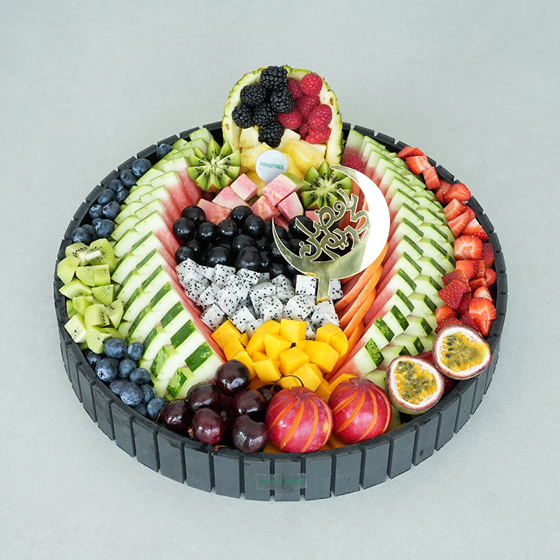 Water melon and Berries in Pineapple Cup Platter - Image 2